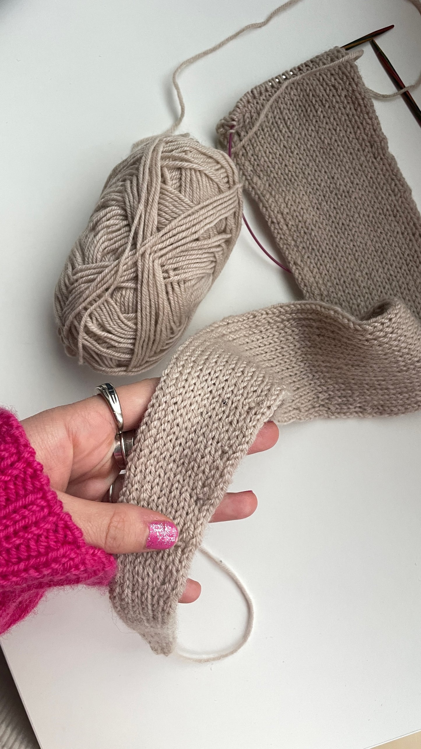 Easy Double Knitted Scarf