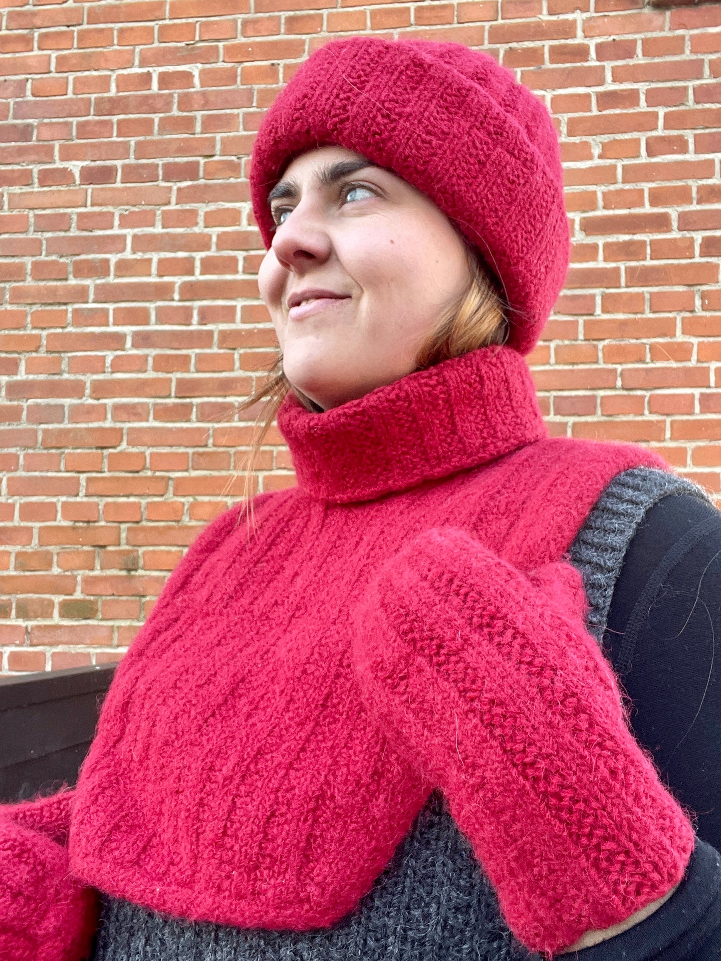 Easy Daily Beanie, Neck + Mittens