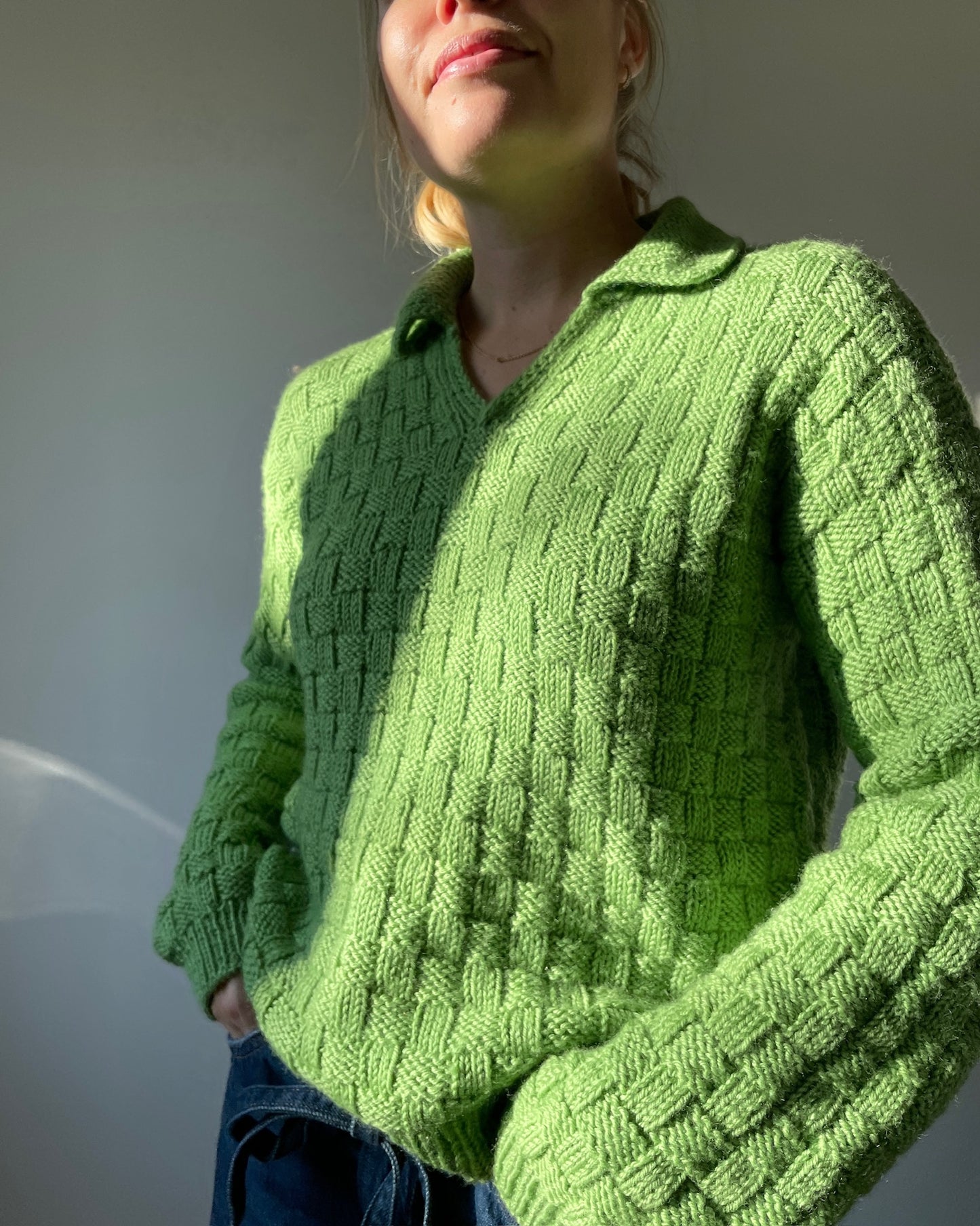 Easy Square Polo Sweater