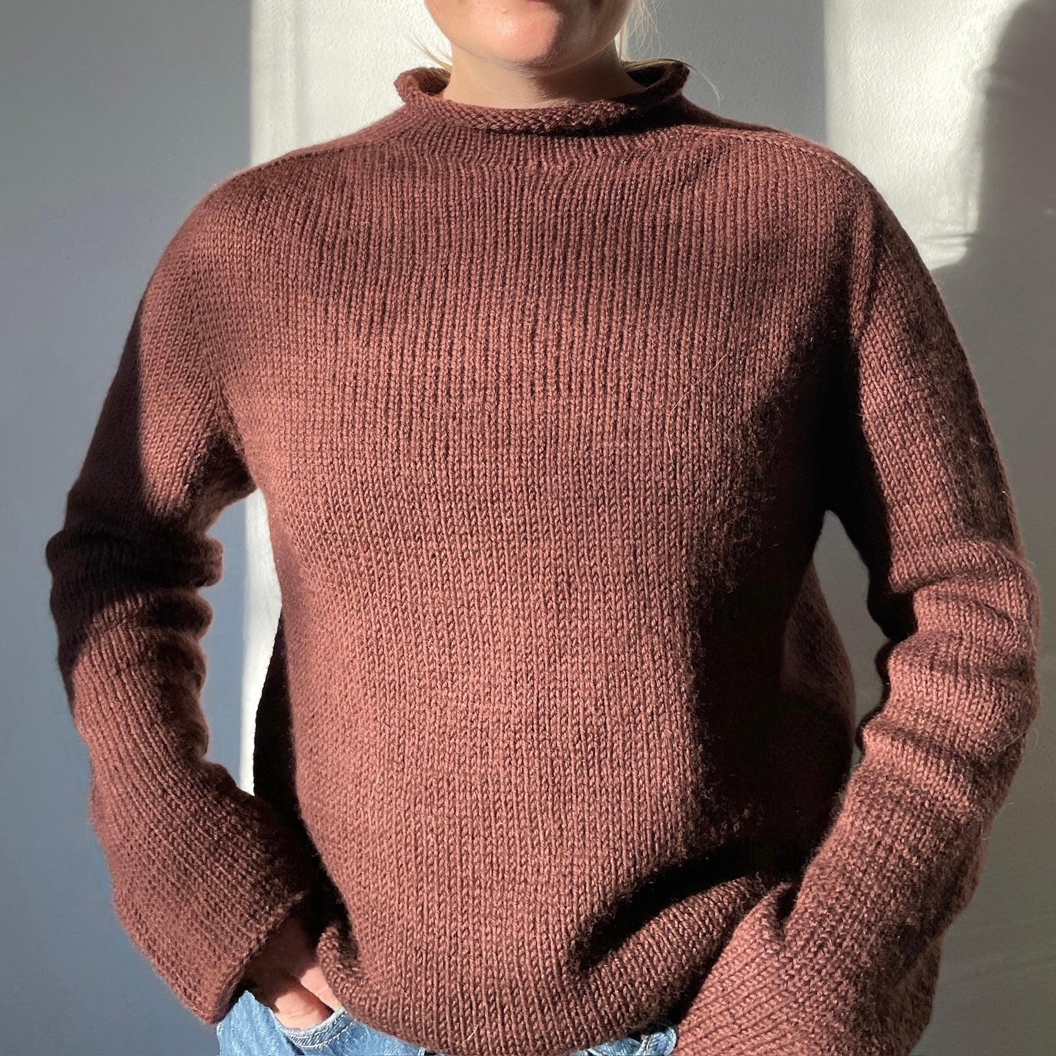 Stitch Easy Drop Shoulder Sweater Pattern Mens Wave Stitch Sweater