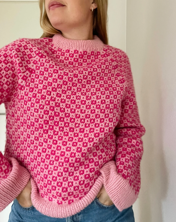 Learn to Knit with Colors – Easy Colour Sweater Adult + Junior