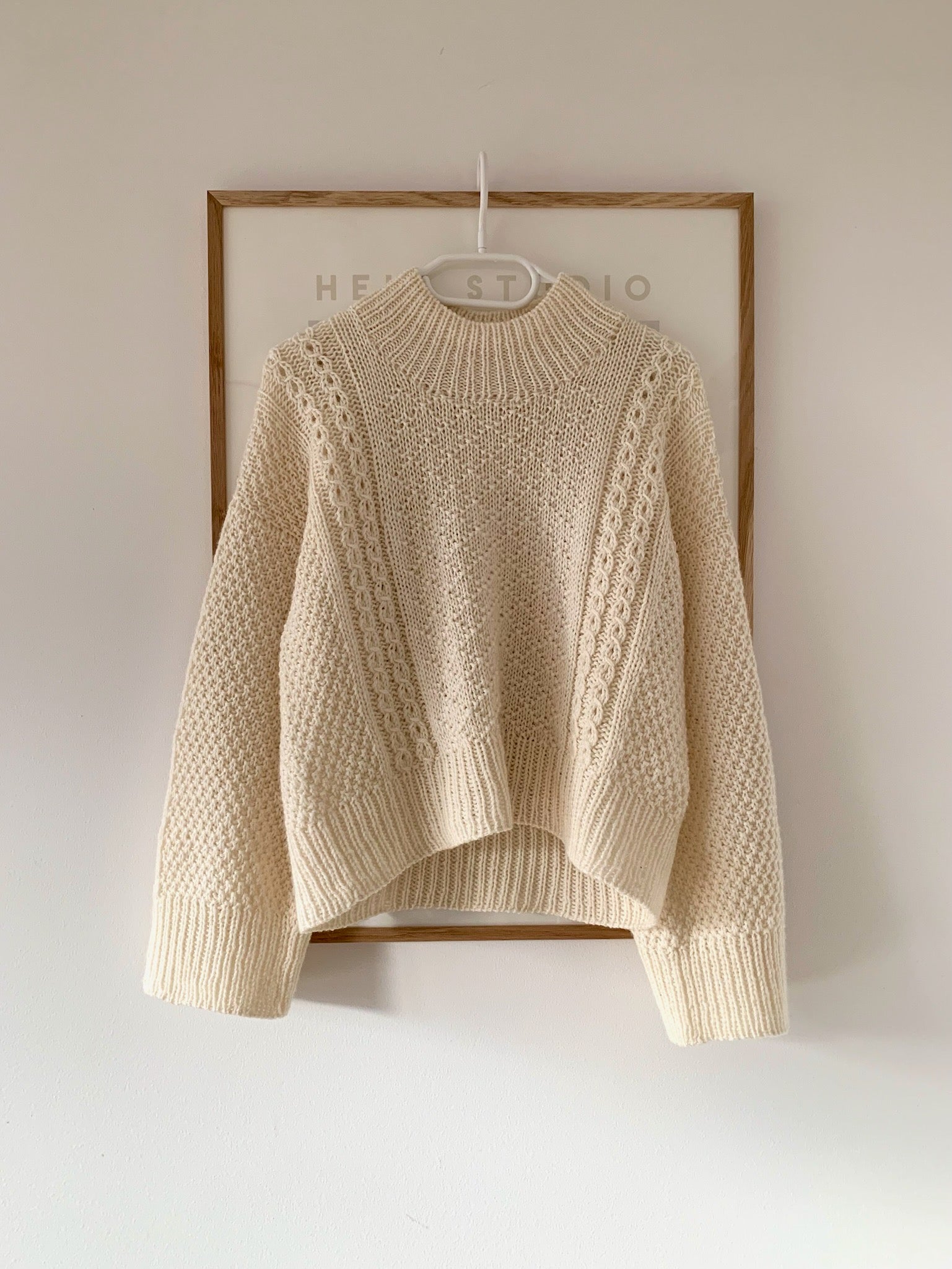 Diamond Structure Sweater English – easy as knit