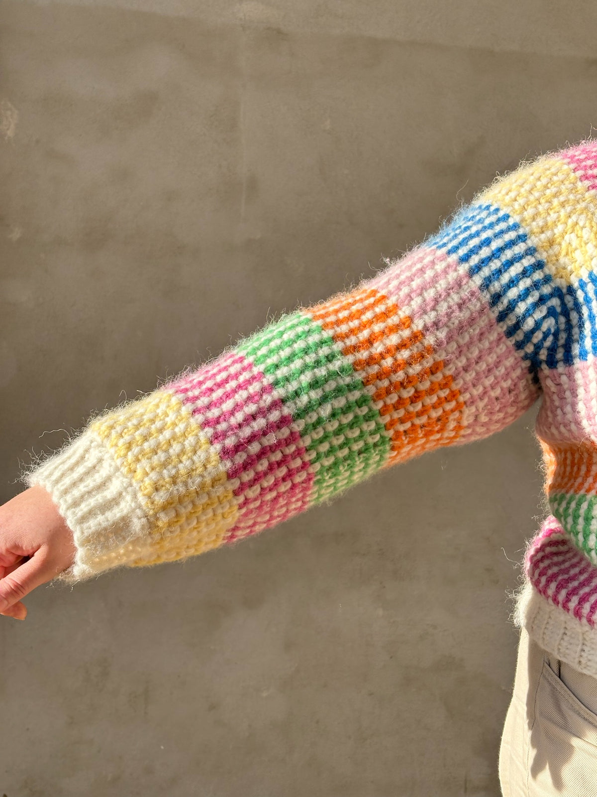 Easy Moss Stitch Sweater - Crochet