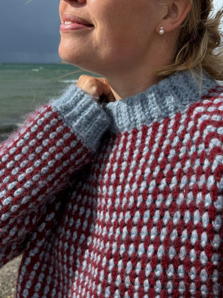 Easy Moss Stitch Sweater
