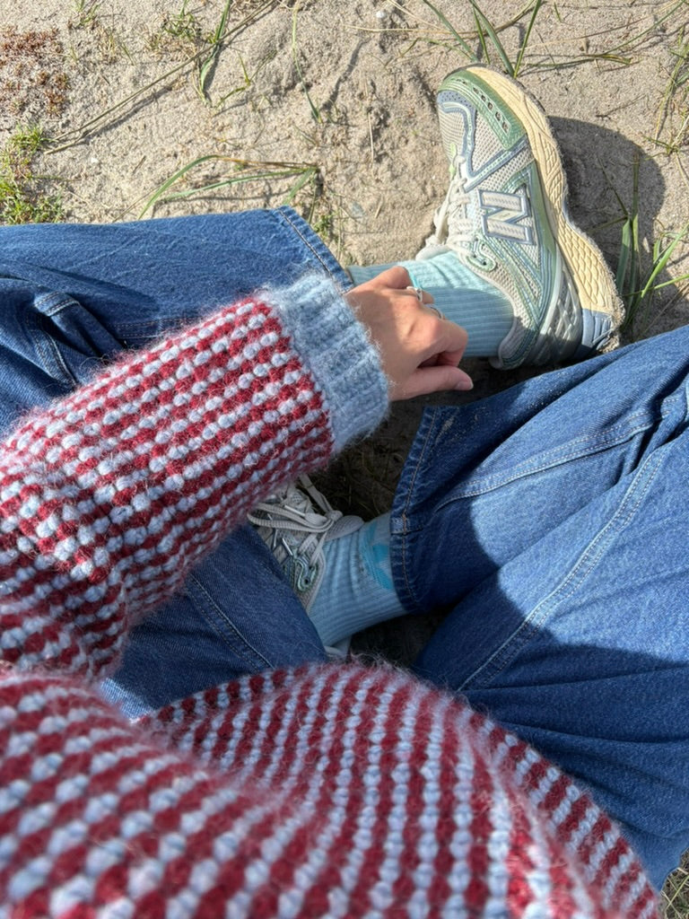 Easy Moss Stitch Sweater