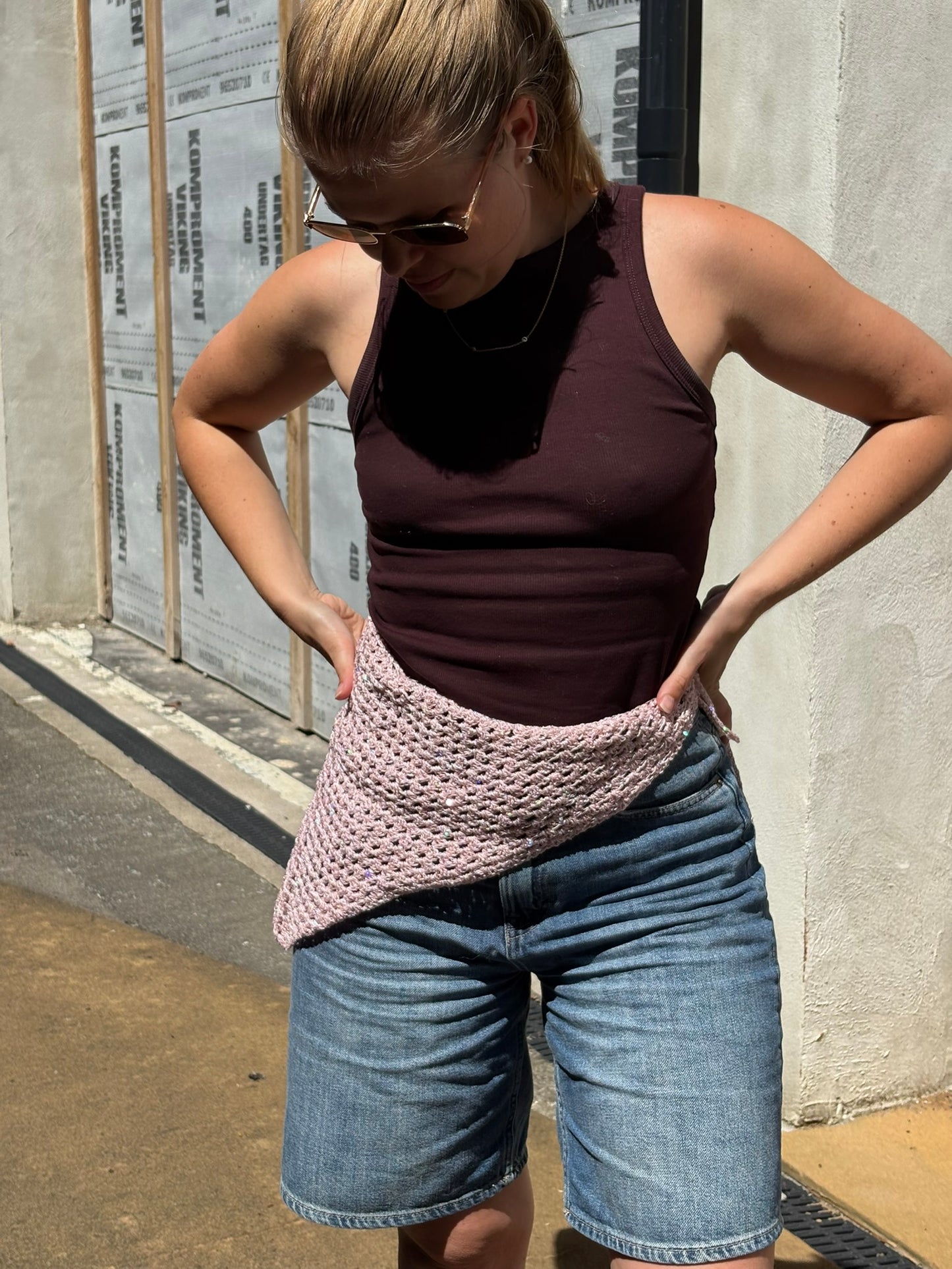 Ultra Easy Hip Scarf - Crochet