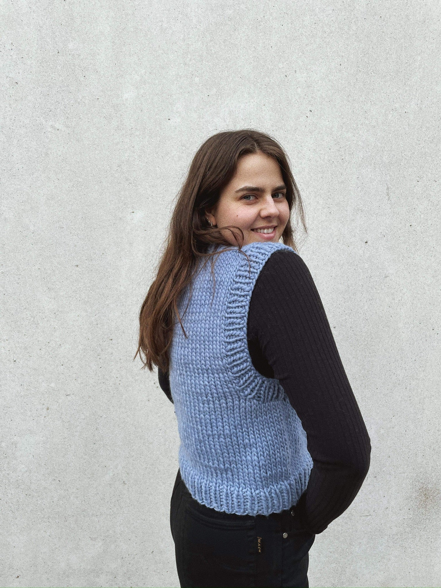Easy Basic Vest – easy as knit