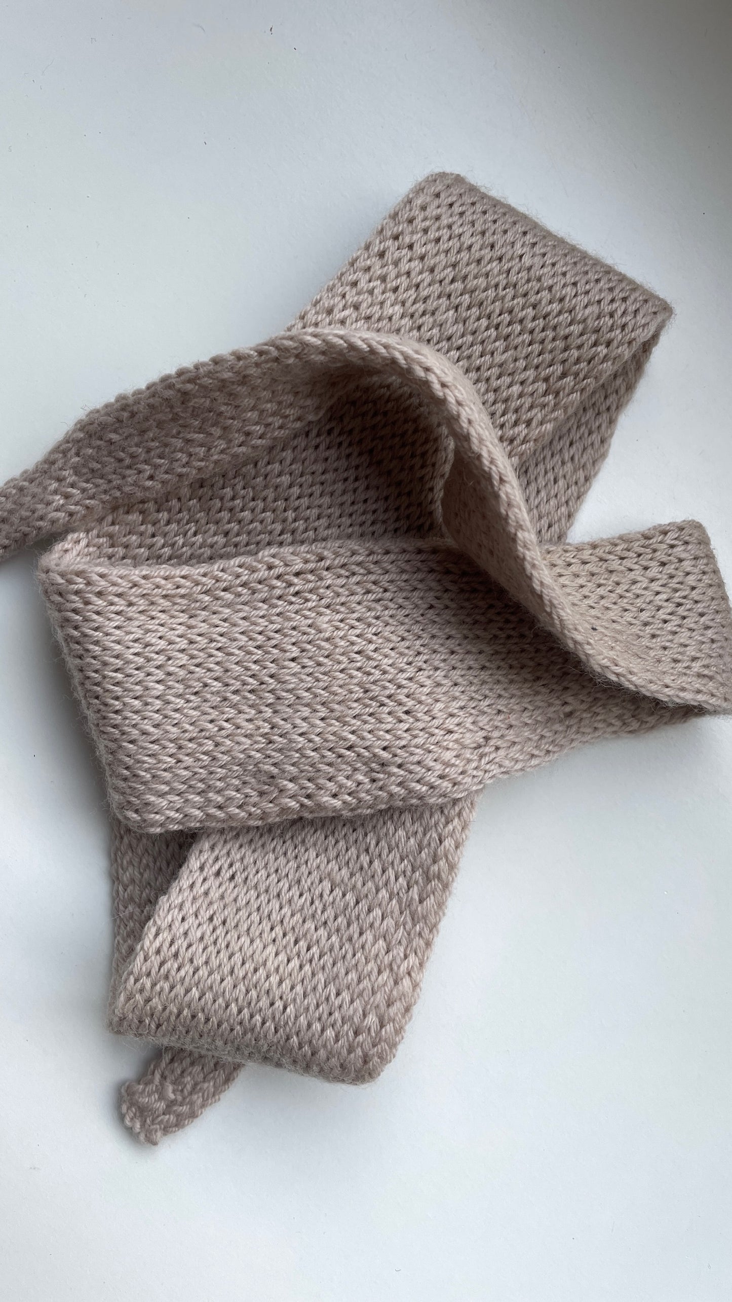 Easy Double Knitted Scarf English