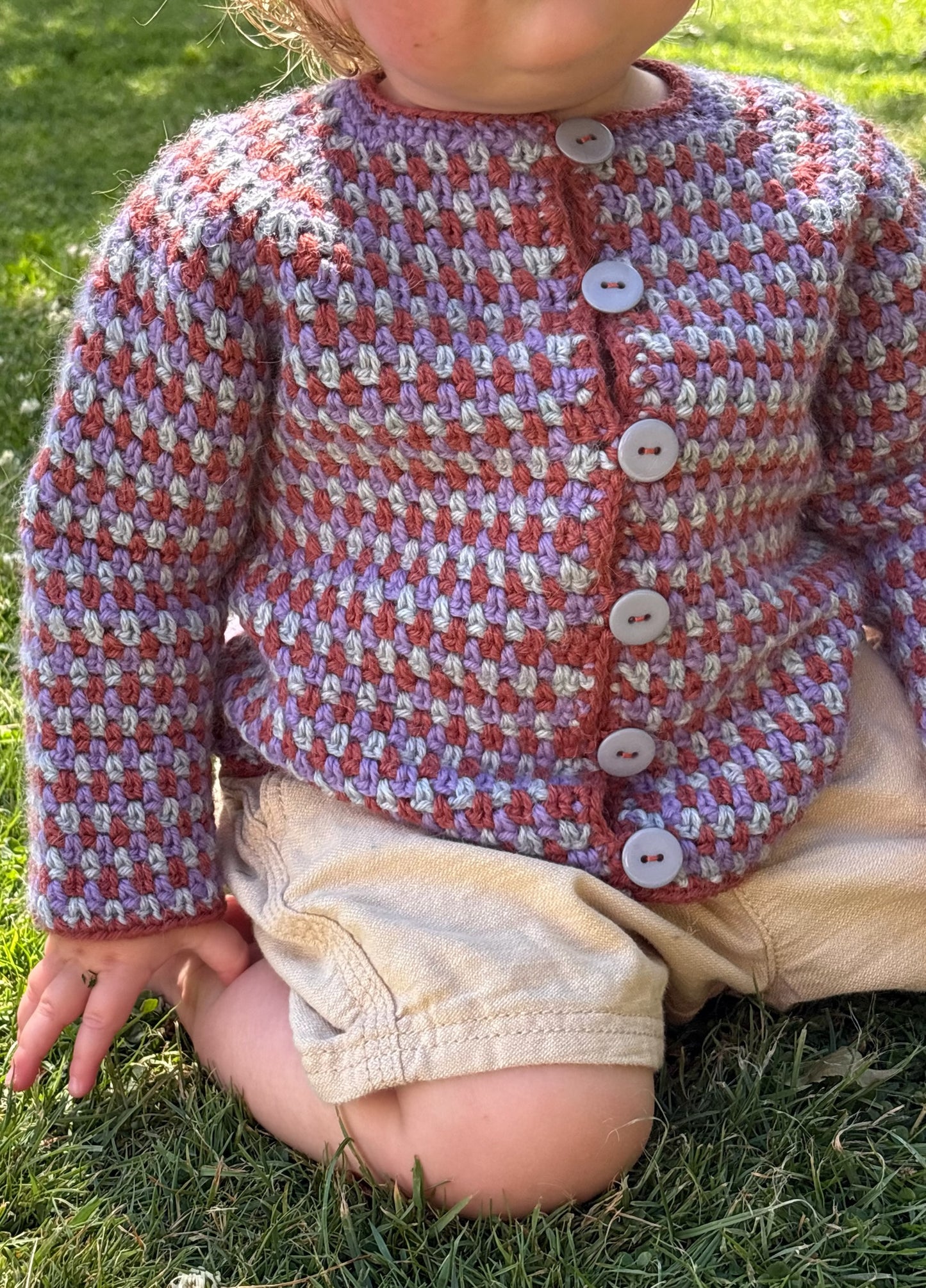 Ultra Easy Moss Stitch Cardigan Baby