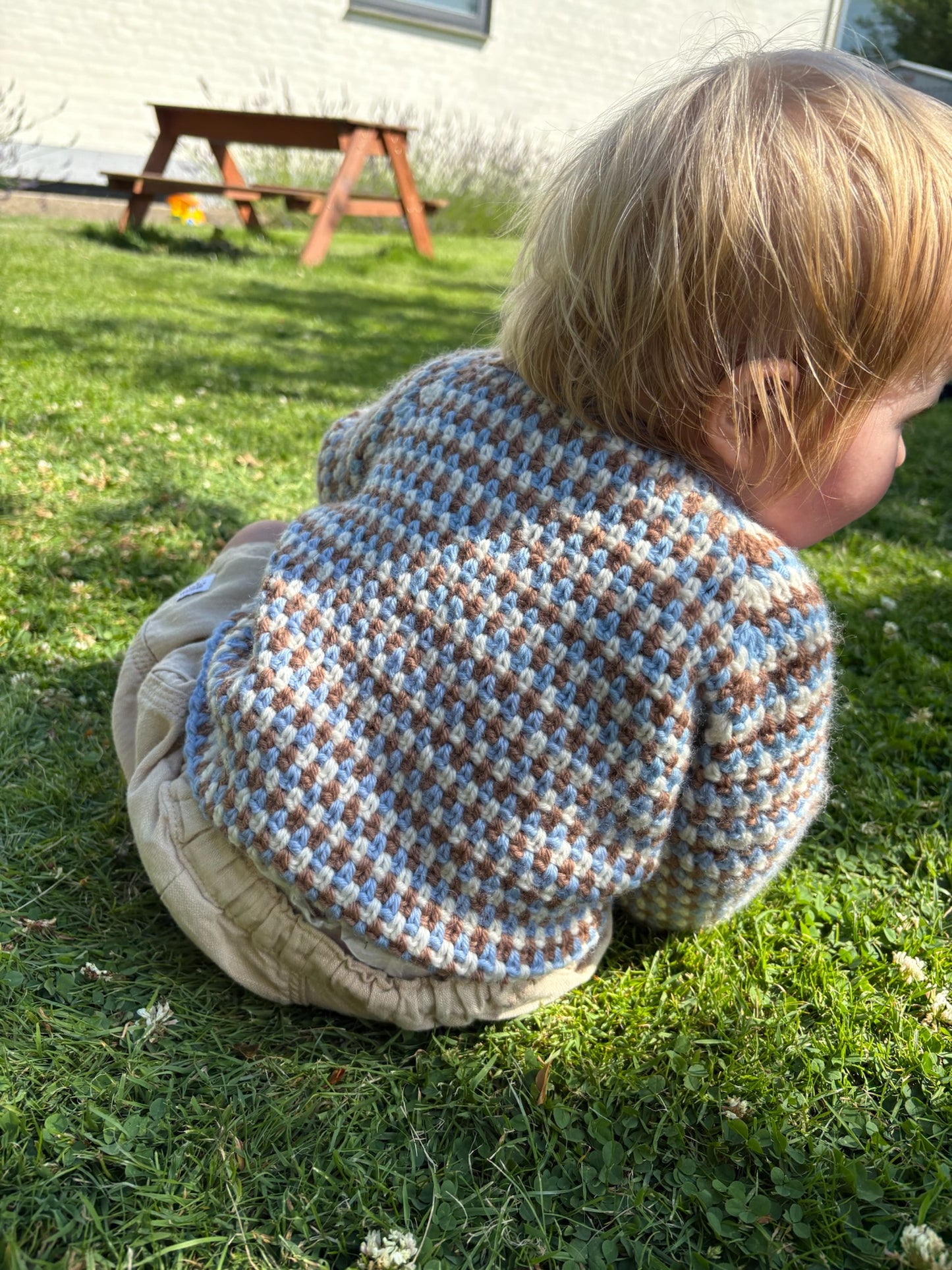 Ultra Easy Moss Stitch Cardigan Baby