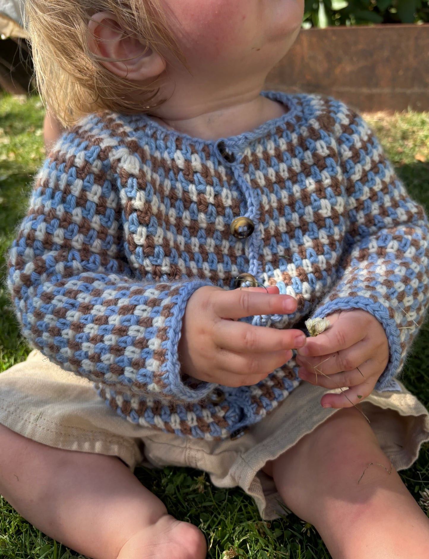 Ultra Easy Moss Stitch Cardigan Baby