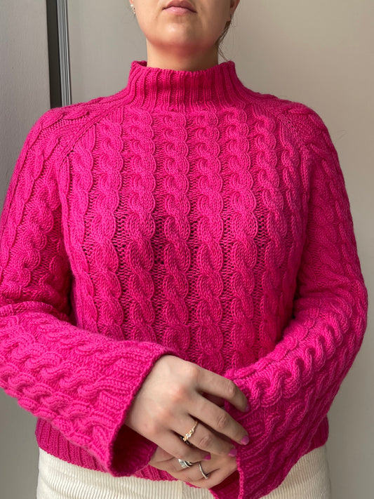 Easy Cable Sweater Deutsch