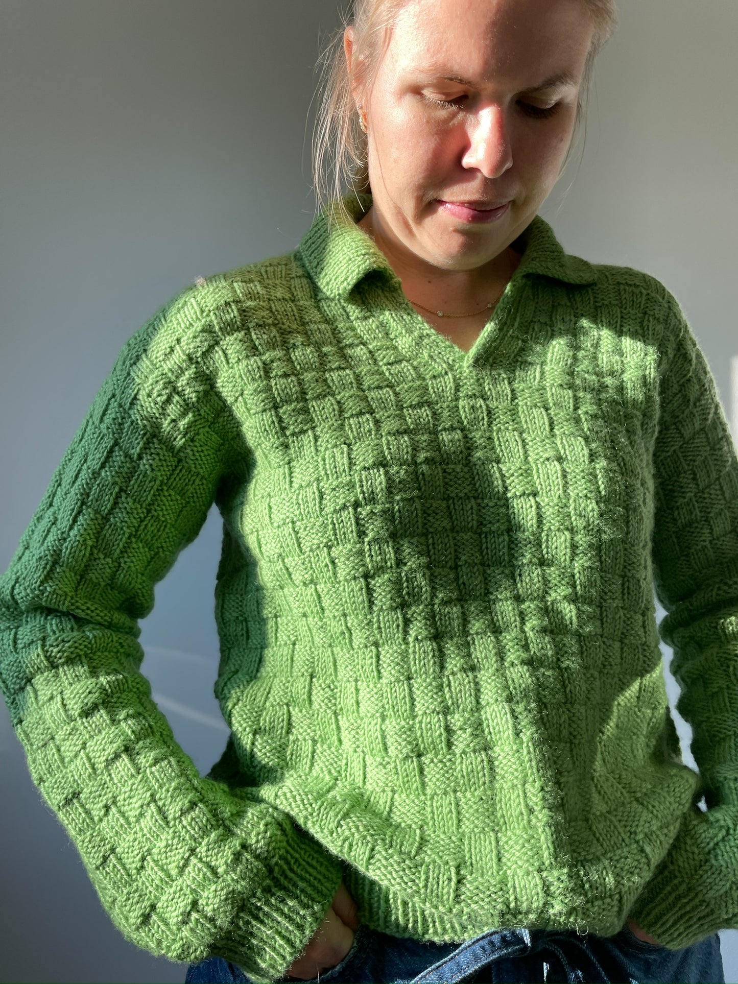 Easy Square Polo Sweater