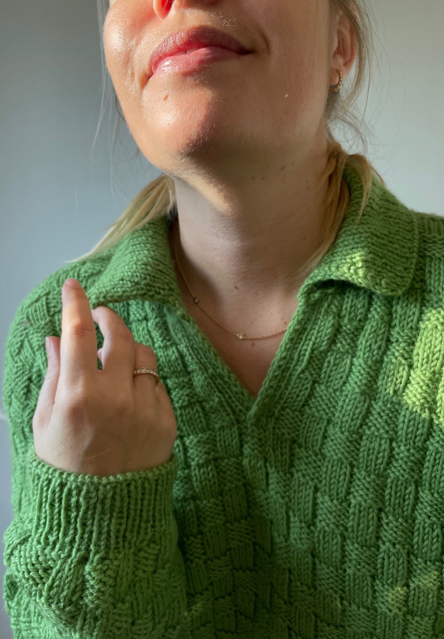 Easy Square Polo Sweater