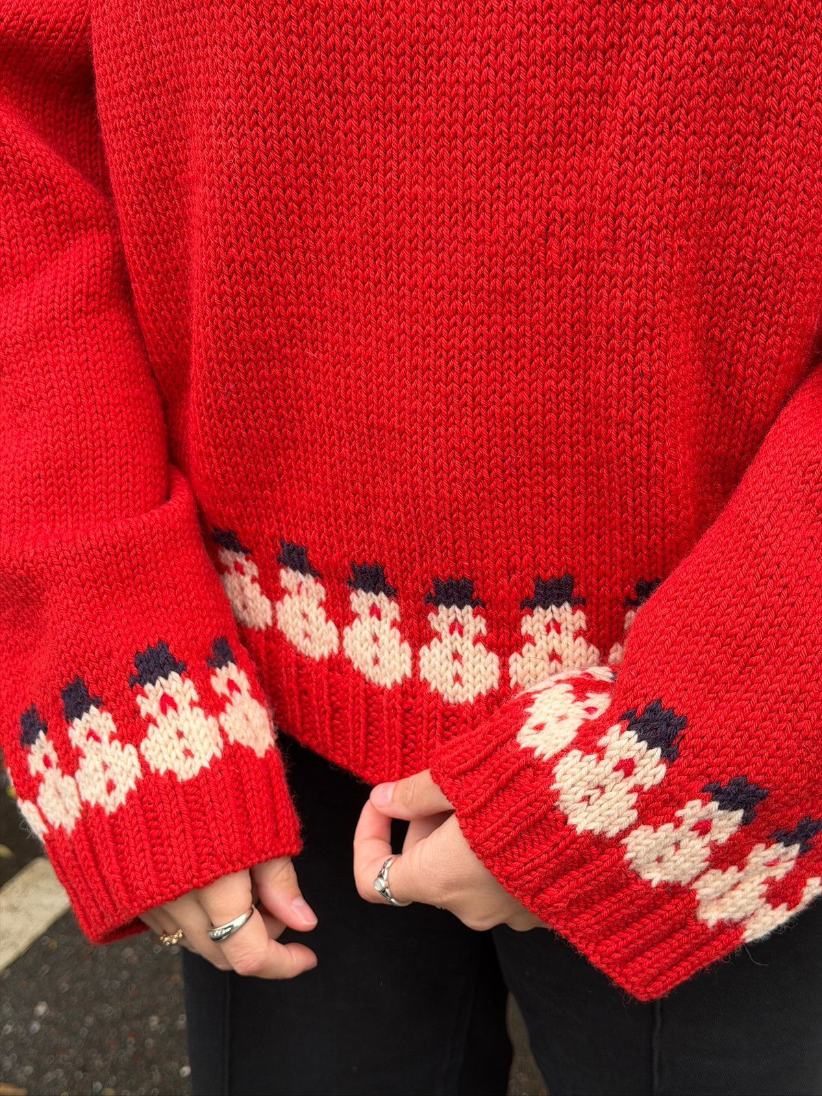 Easy Snowman Sweater