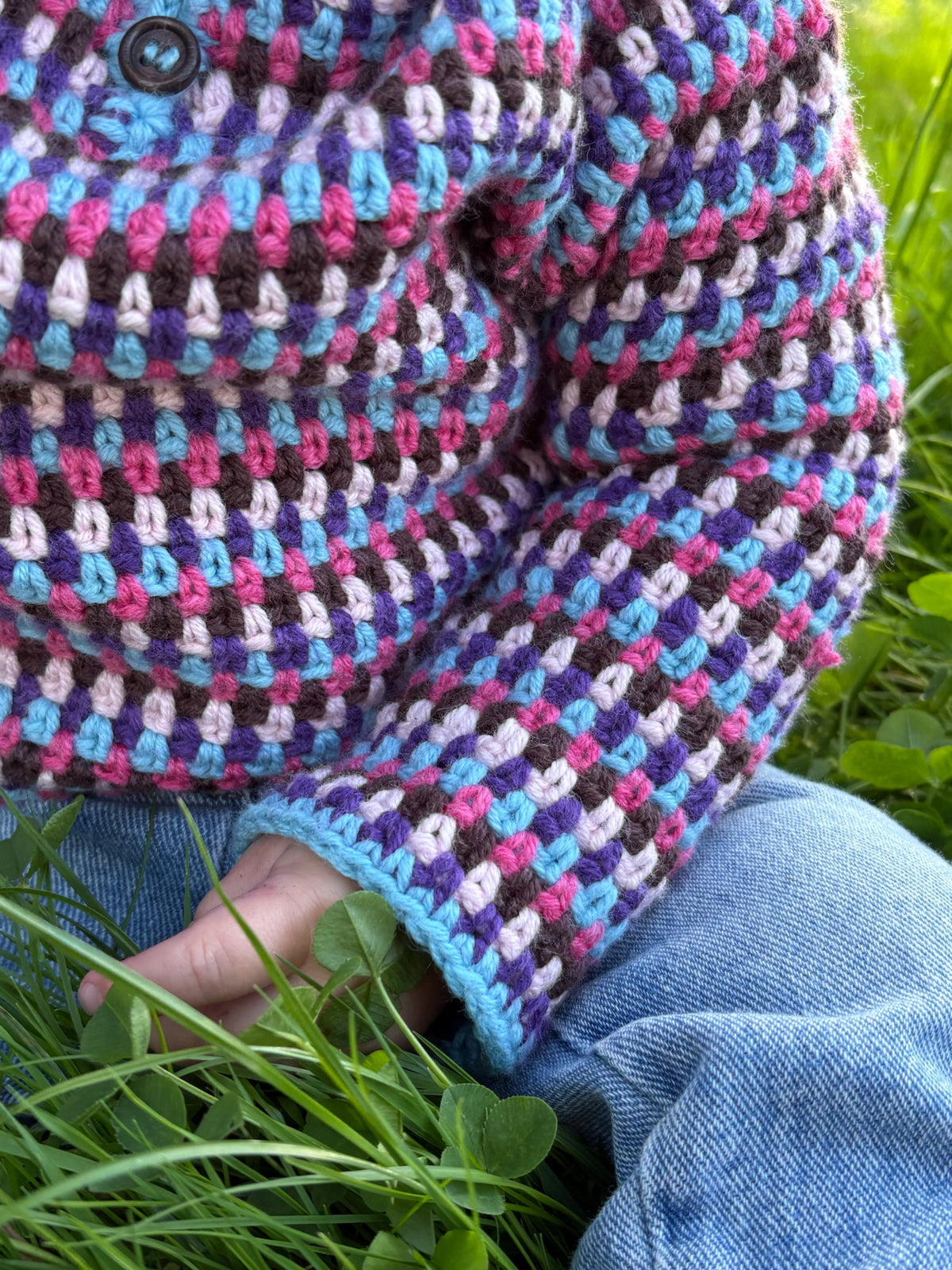 Ultra Easy Moss Stitch Blouse Baby - Crochet