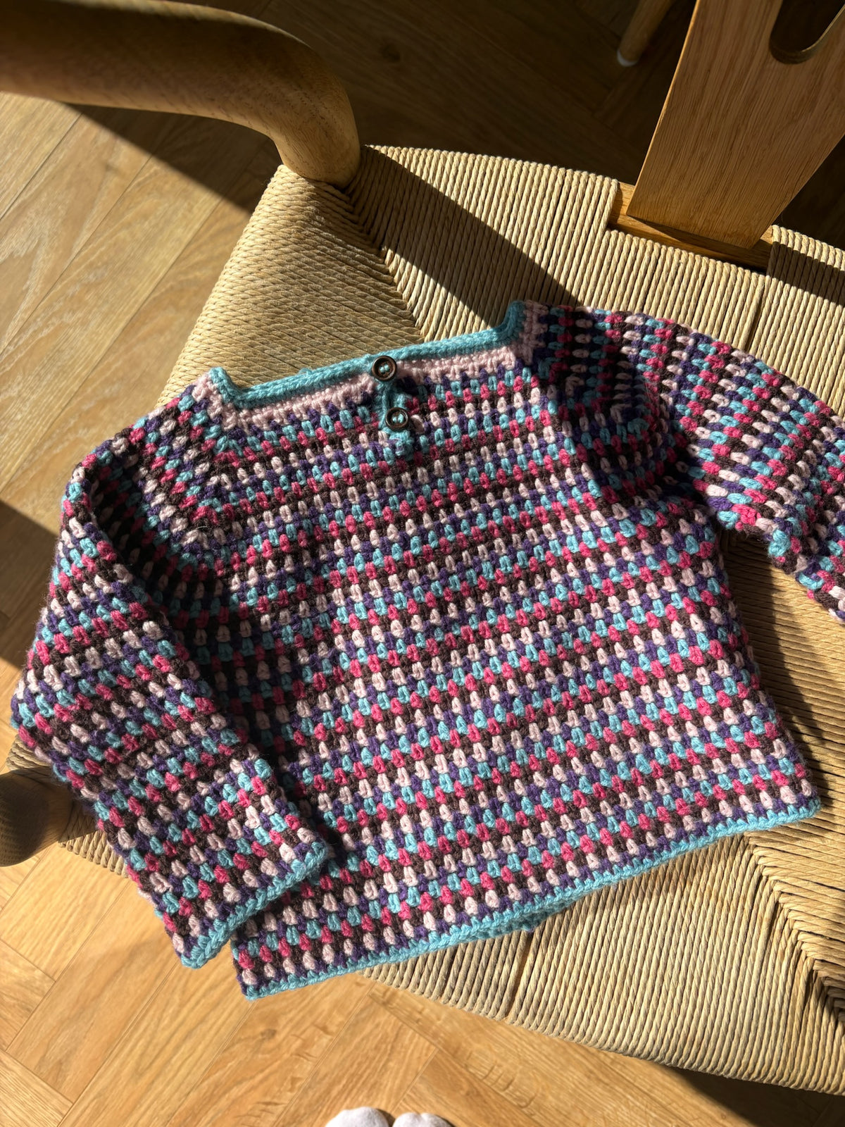 Ultra Easy Moss Stitch Blouse Baby - Crochet