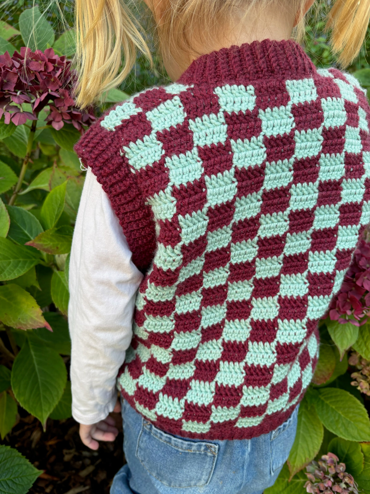 Easy Checkered Vest Baby – Crochet
