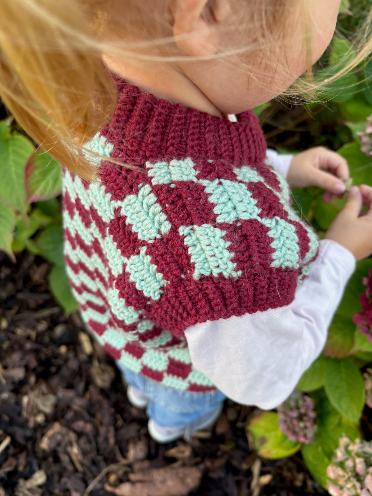 Easy Checkered Vest Baby – Crochet