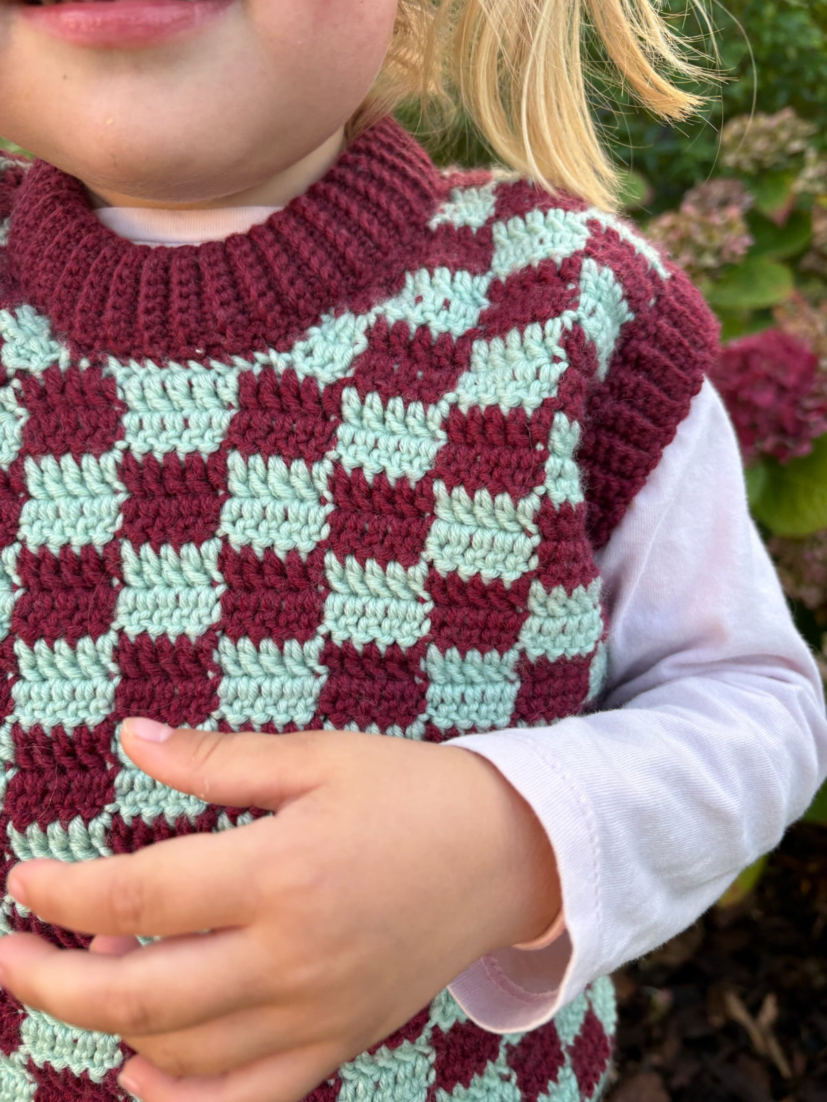 Easy Checkered Vest Baby – Crochet