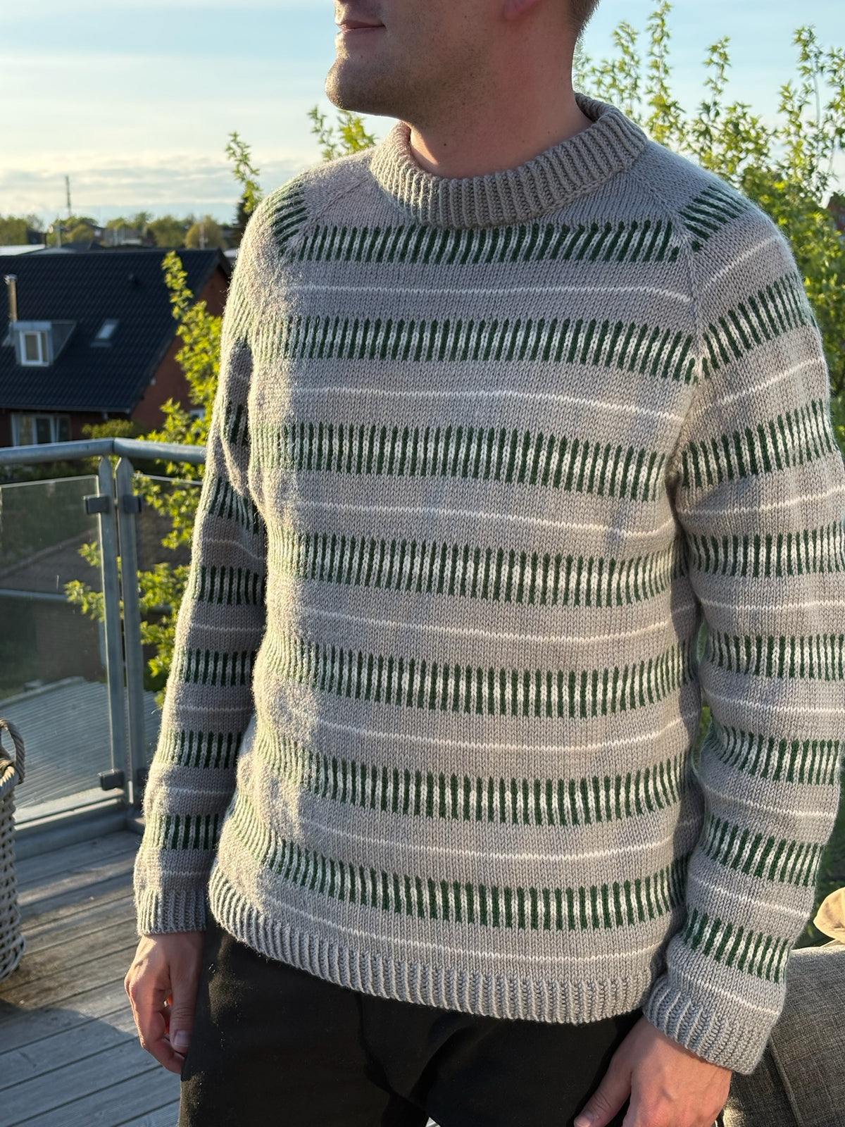 Easy Colour Stripe Sweater MAN