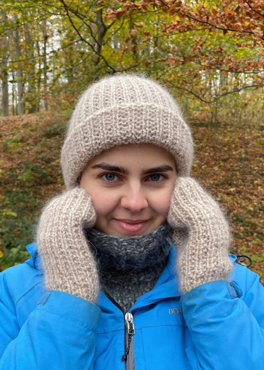 Easy Rib Beanie + Mittens