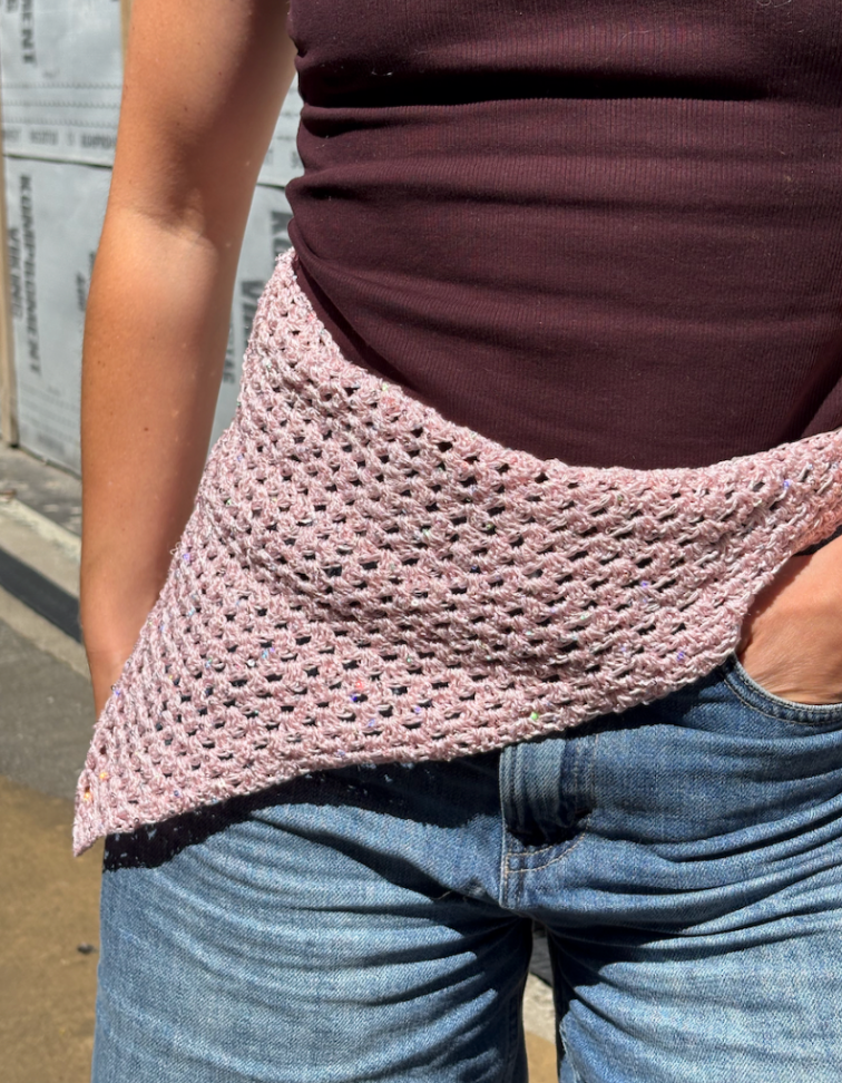 Ultra Easy Hip Scarf - Crochet