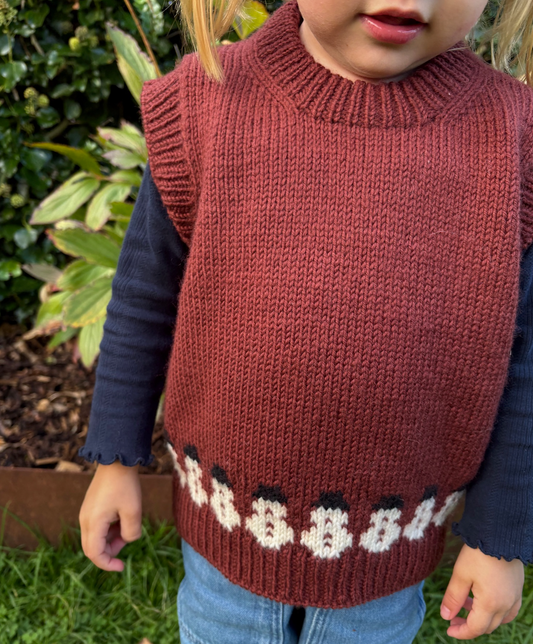 Easy Snowman Slipover Junior
