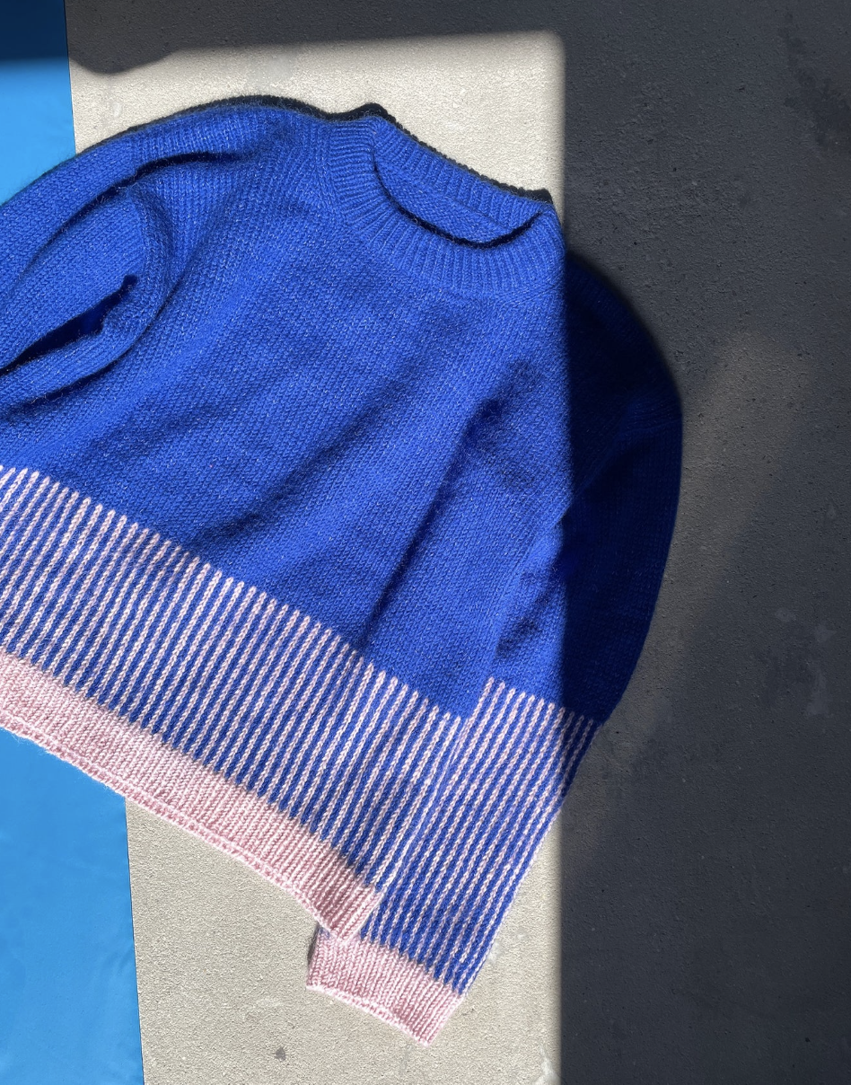 Learn to Knit with Two Colors (Adult + Baby)