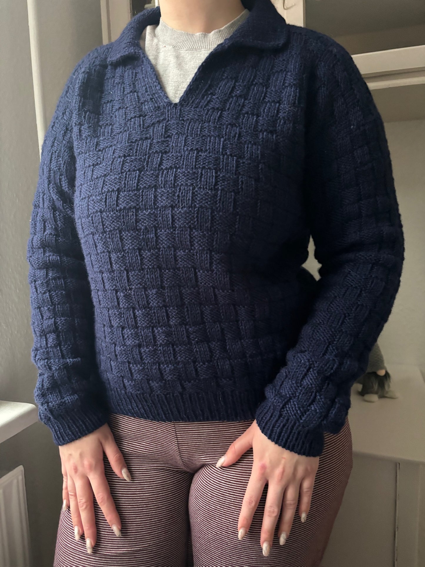 Easy Square Polo Sweater