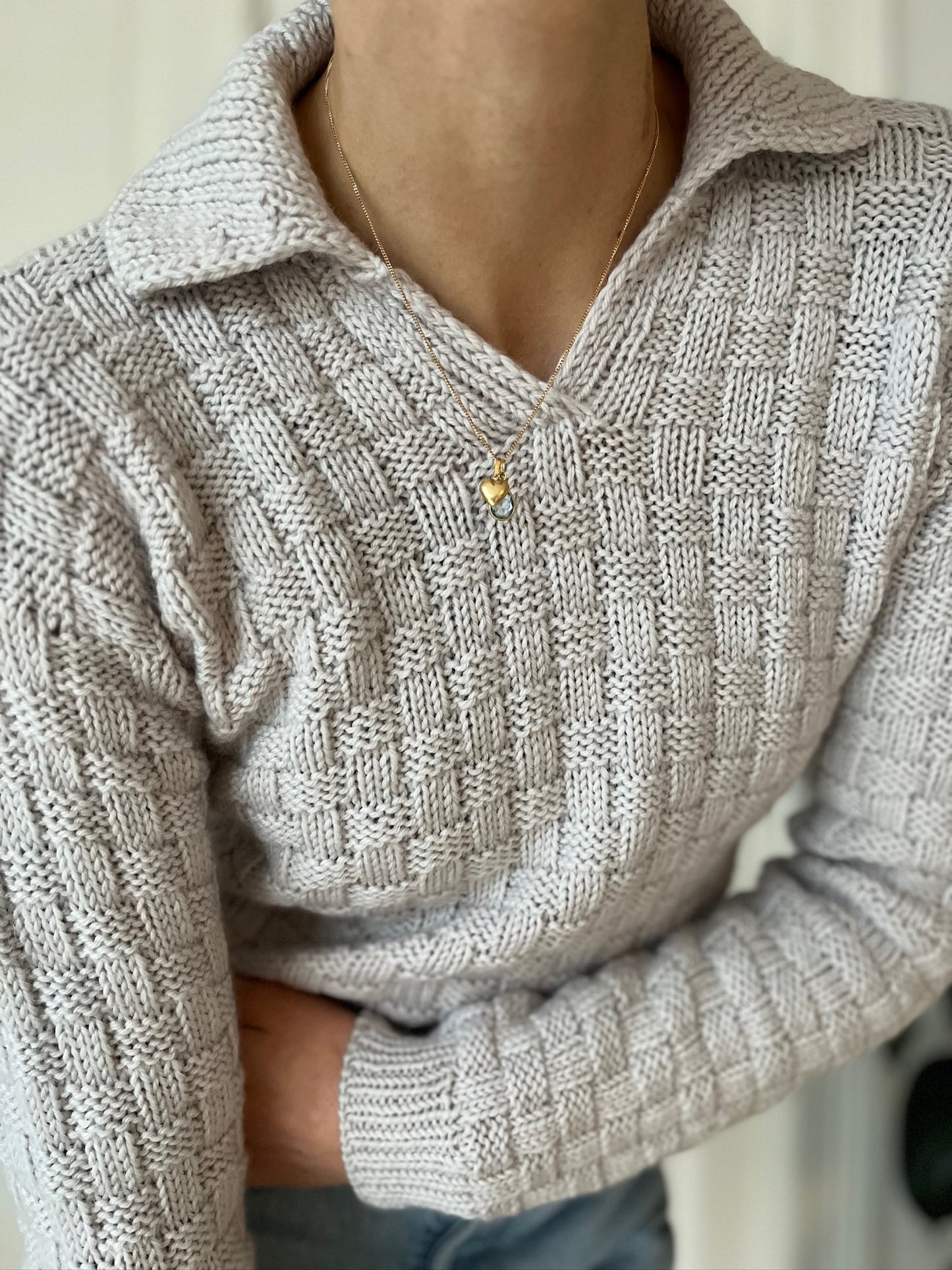 Easy Square Polo Sweater