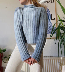 Easy Wide Rib Sweater English