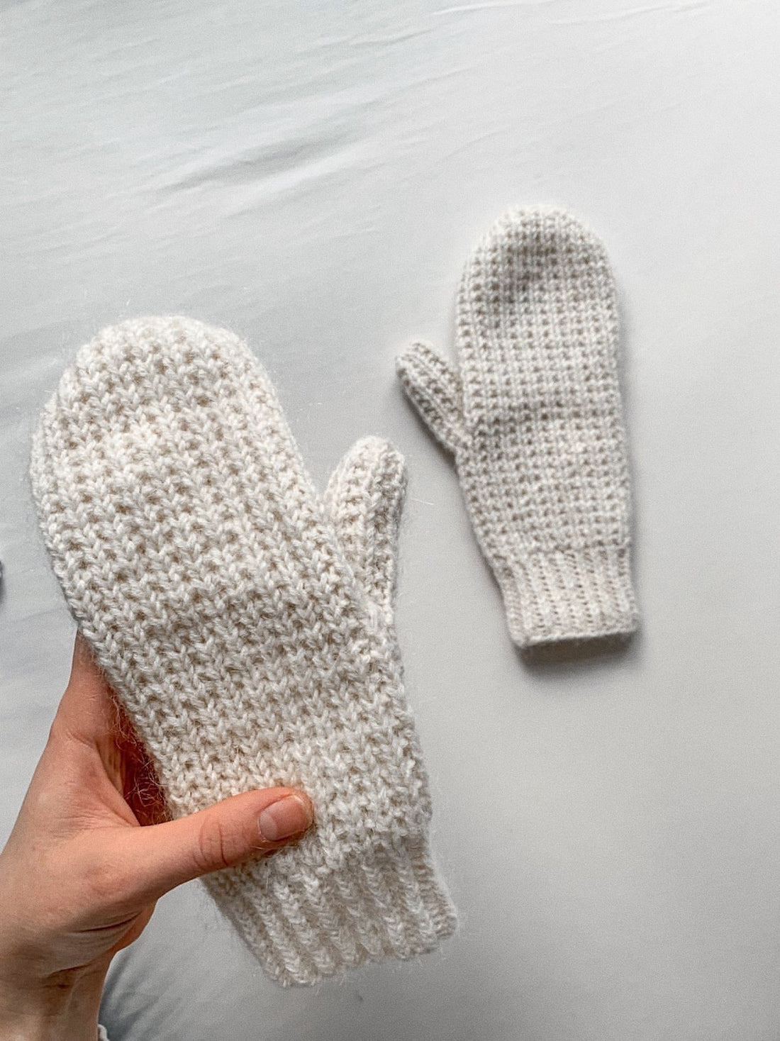 Easy Rib Mittens – easy as knit