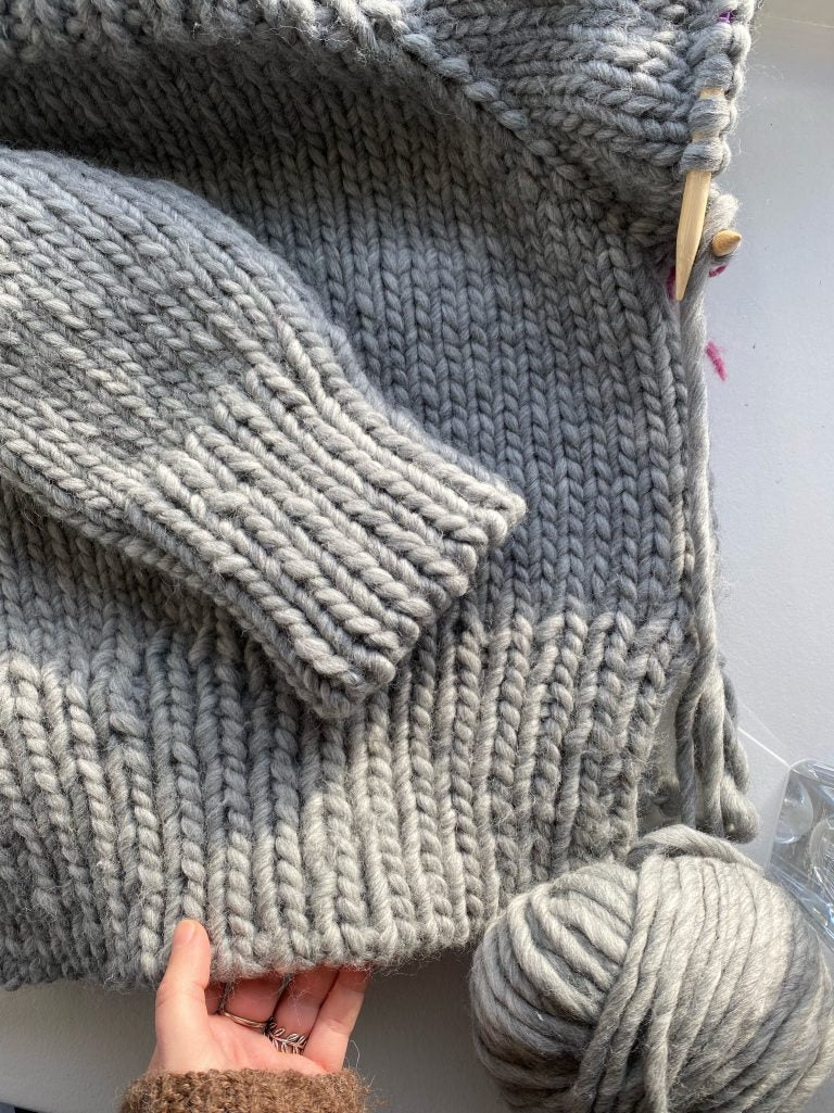 Knitting Pattern frankie's Sweater 4 in 1 Pattern Digital Download Beginner  Friendly Chucky Knit Cropped Sweater 