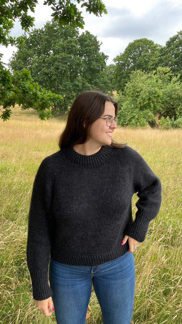 Raglan knit sweater - Egret main image 0