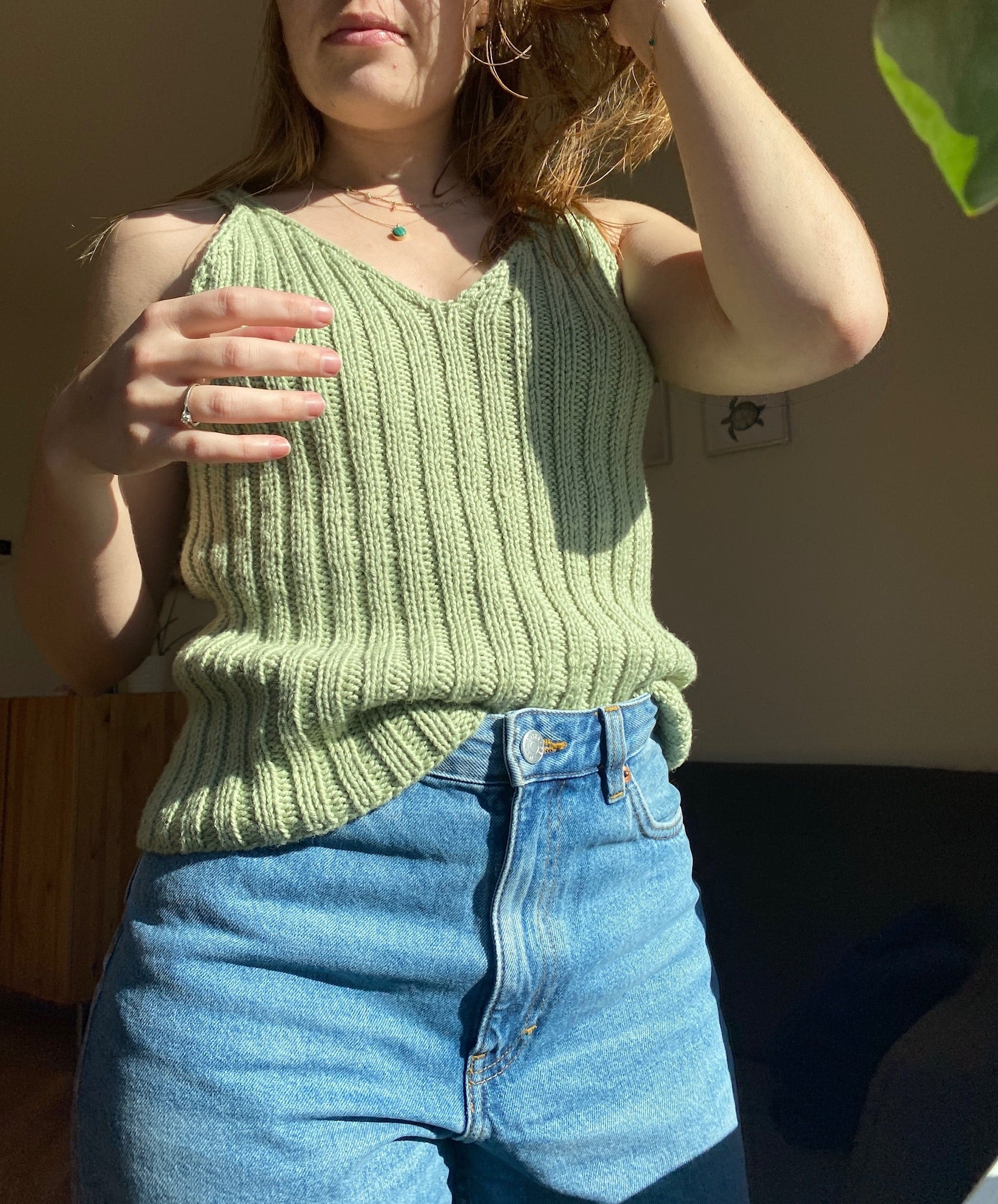 Easy Wide Rib Top – easy as knit